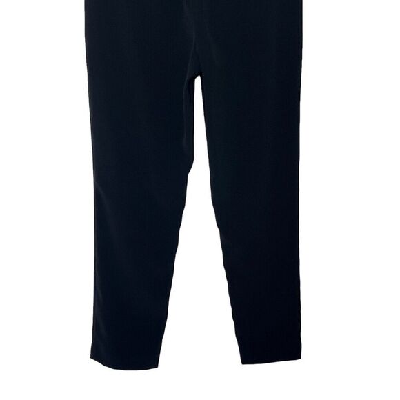 Co Essentials Cigarette Trousers Black Women’s Size XS Cropped Stretch Crepe Pan - Picture 5 of 12